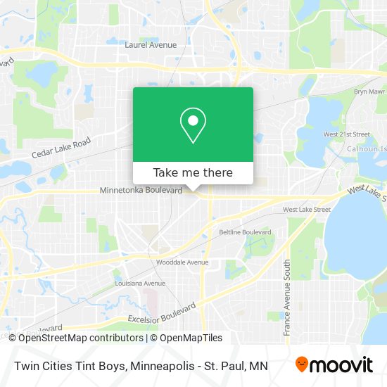Twin Cities Tint Boys map