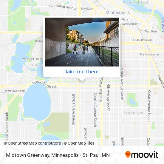 Midtown Greenway map