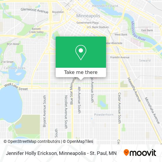 Jennifer Holly Erickson map