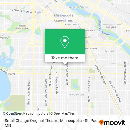 Small Change Original Theatre map