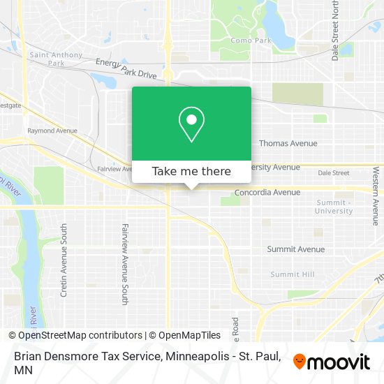 Mapa de Brian Densmore Tax Service