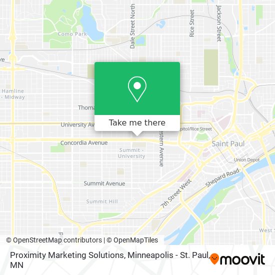 Proximity Marketing Solutions map