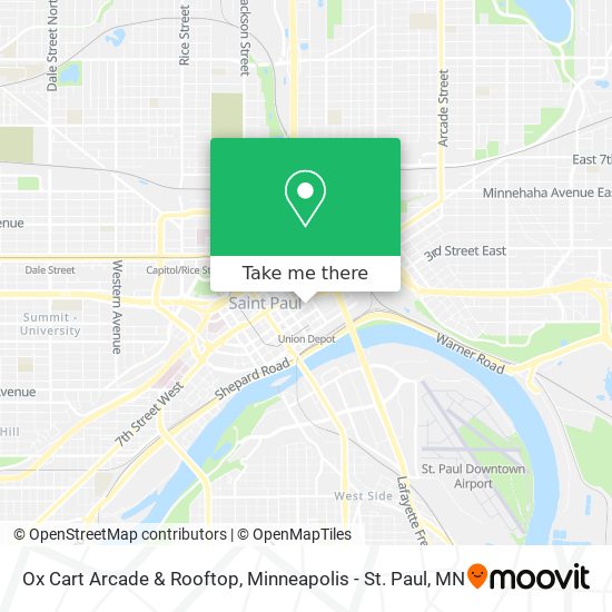 Mapa de Ox Cart Arcade & Rooftop
