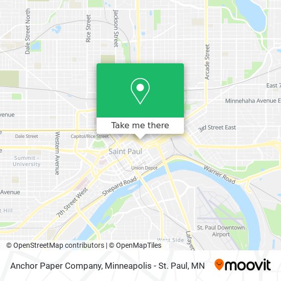 Mapa de Anchor Paper Company