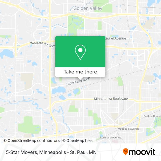 5-Star Movers map
