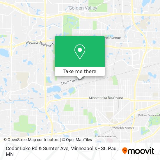 Cedar Lake Rd & Sumter Ave map