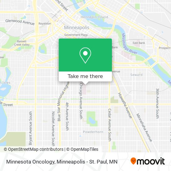 Minnesota Oncology map