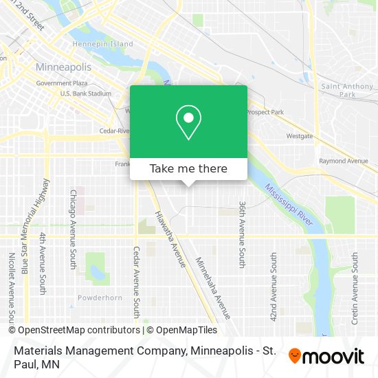 Materials Management Company map