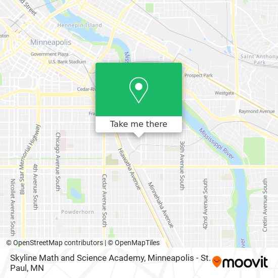 Mapa de Skyline Math and Science Academy