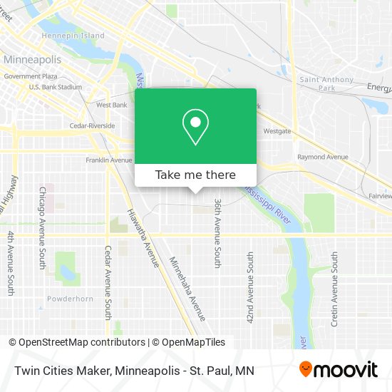 Mapa de Twin Cities Maker