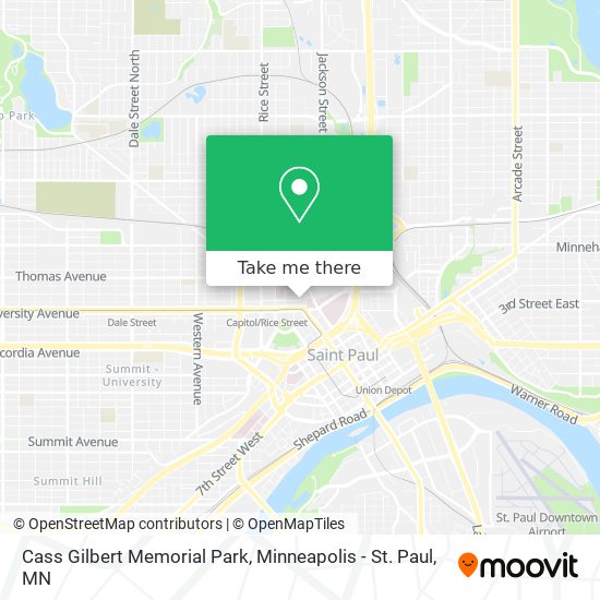 Cass Gilbert Memorial Park map