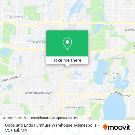 Odds and Ends Furniture Warehouse map