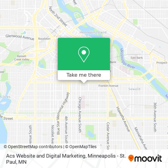 Acs Website and Digital Marketing map