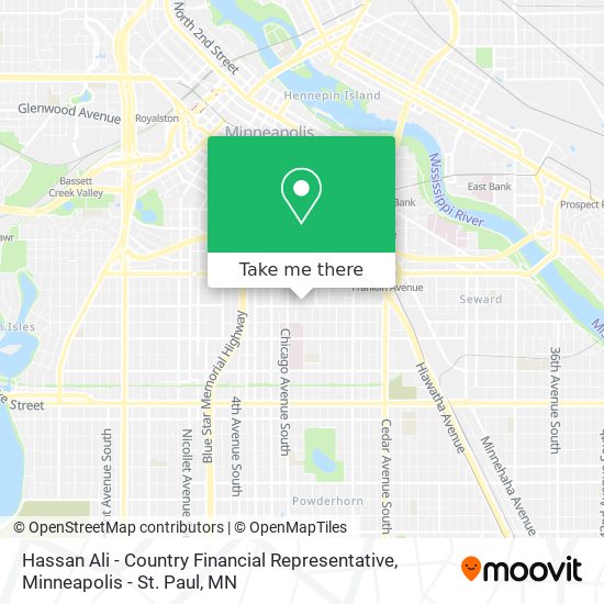 Mapa de Hassan Ali - Country Financial Representative