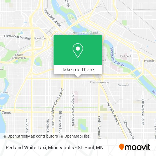 Red and White Taxi map