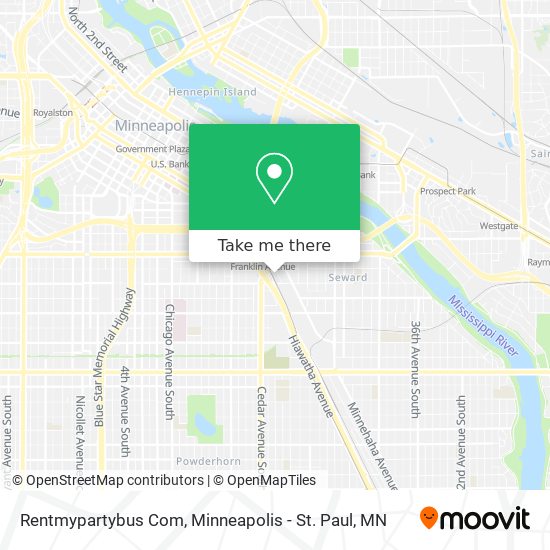 Rentmypartybus Com map