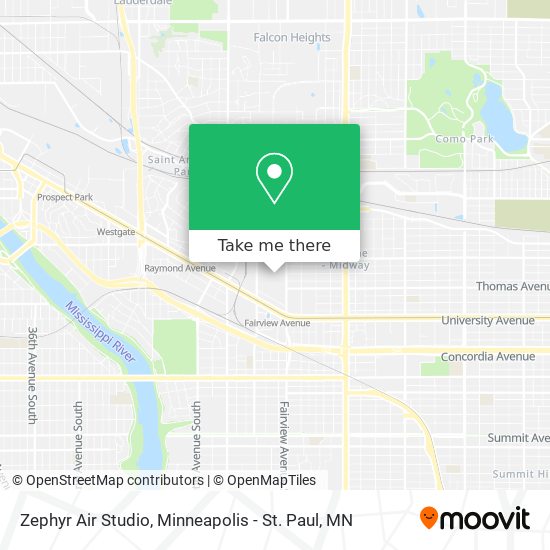 Mapa de Zephyr Air Studio