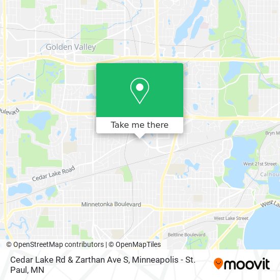 Mapa de Cedar Lake Rd & Zarthan Ave S