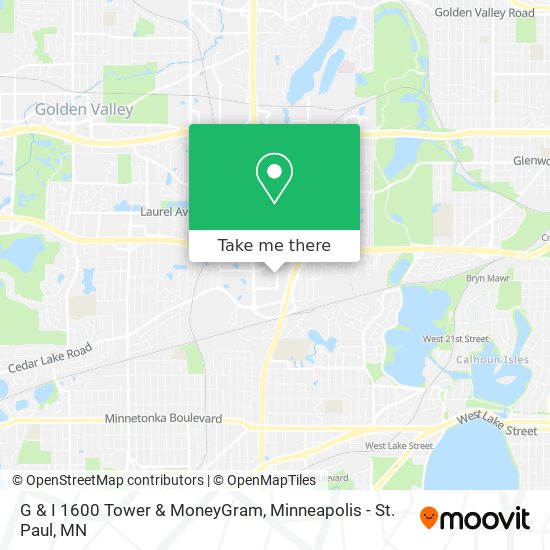 G & I 1600 Tower & MoneyGram map
