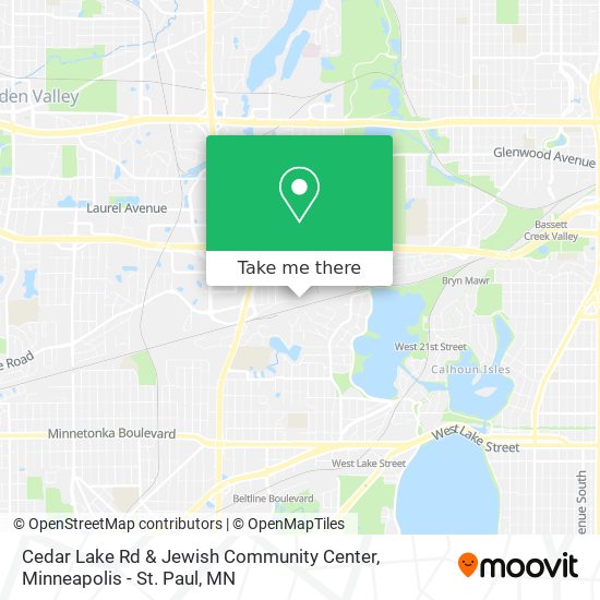 Cedar Lake Rd & Jewish Community Center map