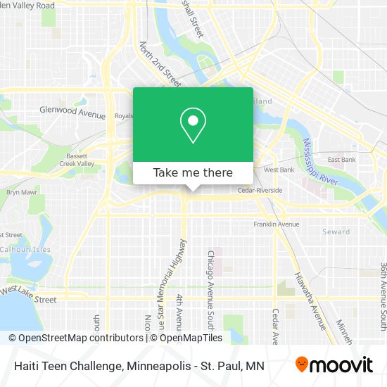 Haiti Teen Challenge map
