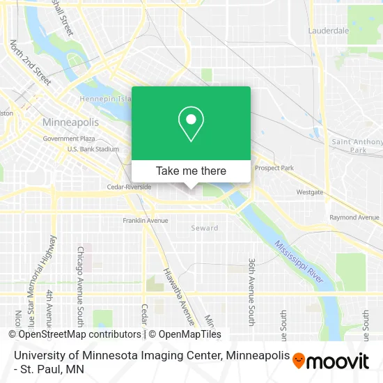 University of Minnesota Imaging Center map