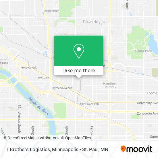 T Brothers Logistics map