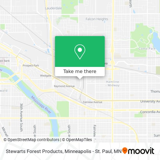 Stewarts Forest Products map