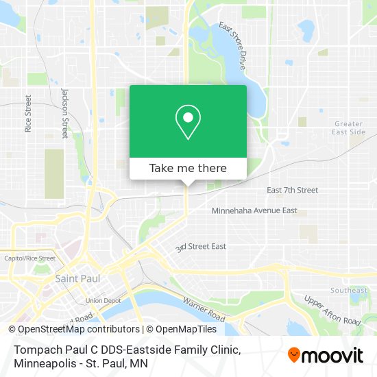 Tompach Paul C DDS-Eastside Family Clinic map
