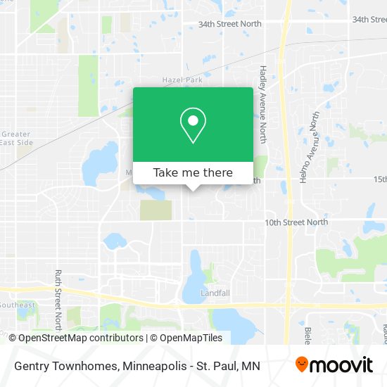 Gentry Townhomes map