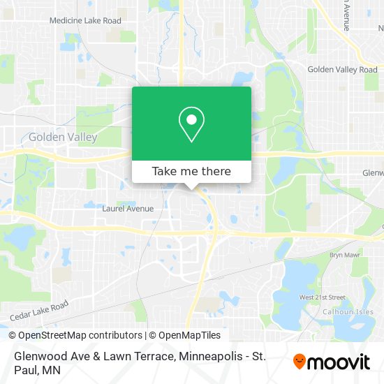 Mapa de Glenwood Ave & Lawn Terrace