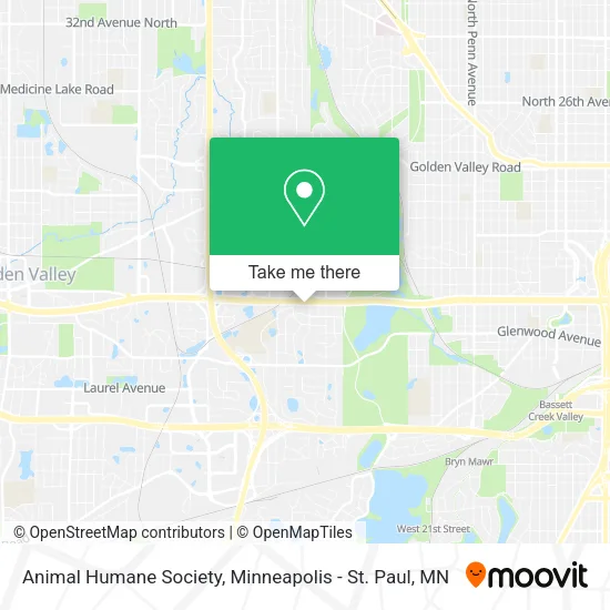 Mapa de Animal Humane Society