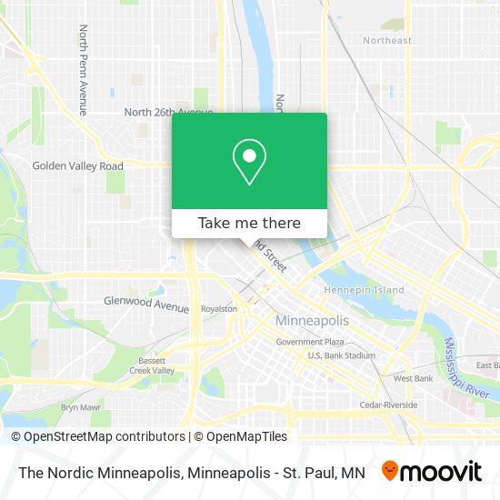 The Nordic Minneapolis map