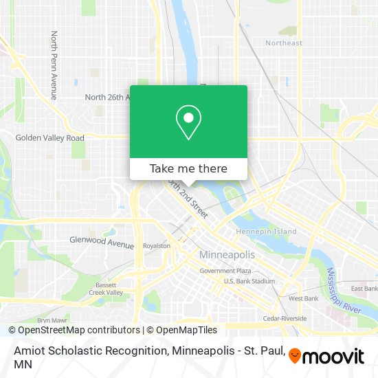 Amiot Scholastic Recognition map