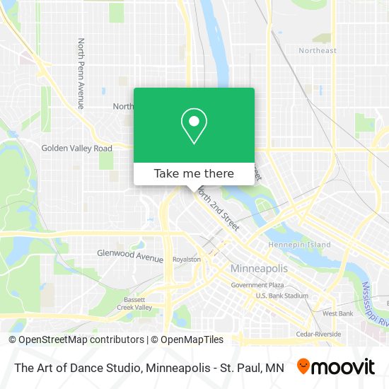 Mapa de The Art of Dance Studio