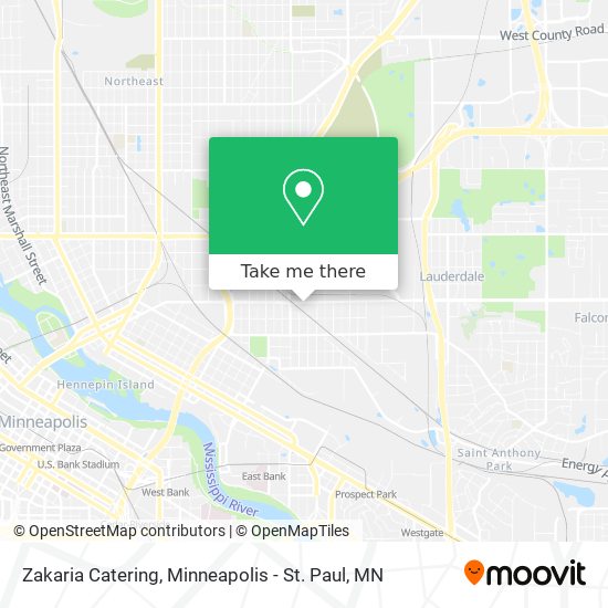 Zakaria Catering map
