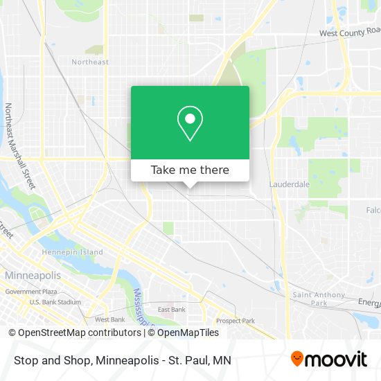 Stop and Shop map