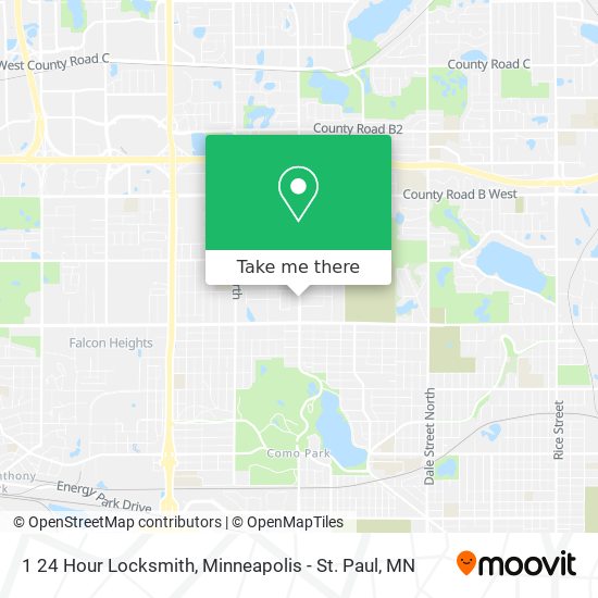 Mapa de 1 24 Hour Locksmith