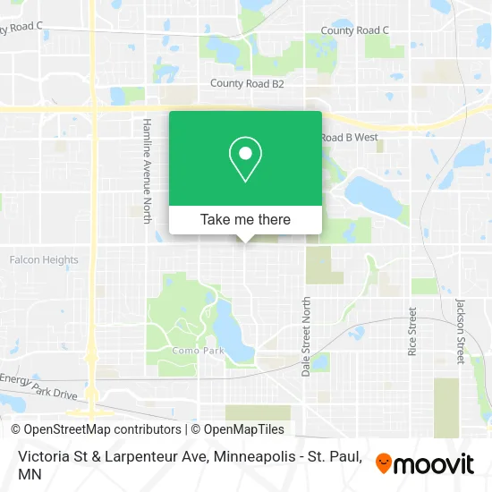Victoria St & Larpenteur Ave map