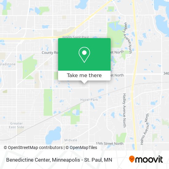 Benedictine Center map