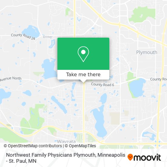 Northwest Family Physicians Plymouth map