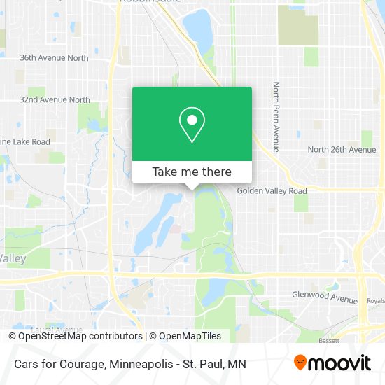 Cars for Courage map