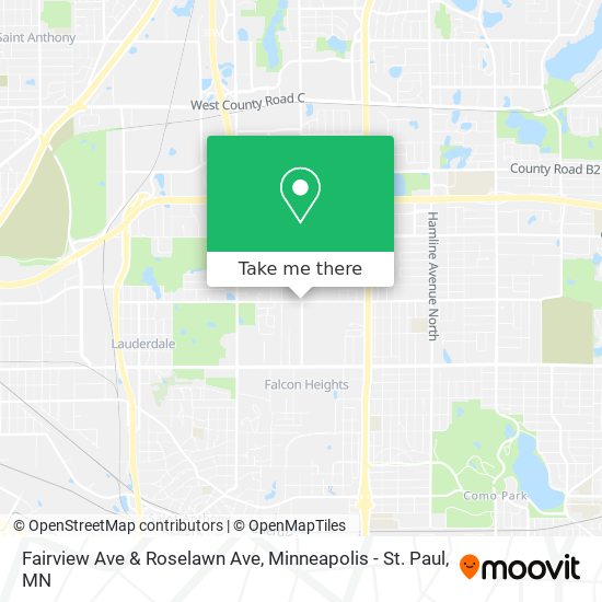 Mapa de Fairview Ave & Roselawn Ave