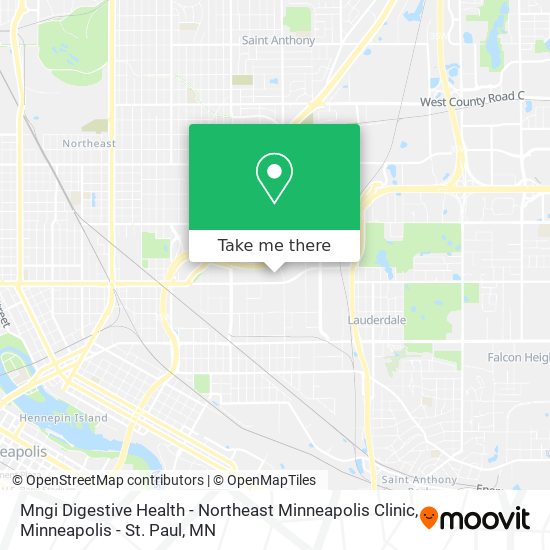 Mapa de Mngi Digestive Health - Northeast Minneapolis Clinic