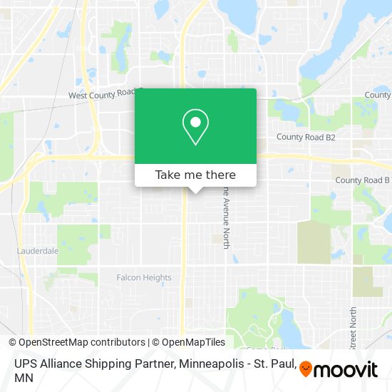 UPS Alliance Shipping Partner map