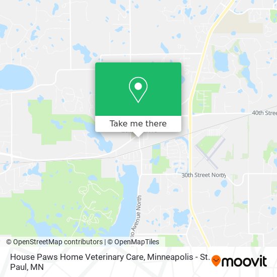 House Paws Home Veterinary Care map