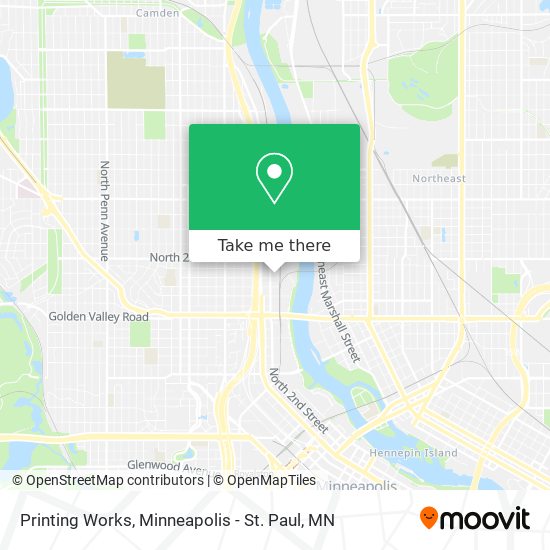 Printing Works map