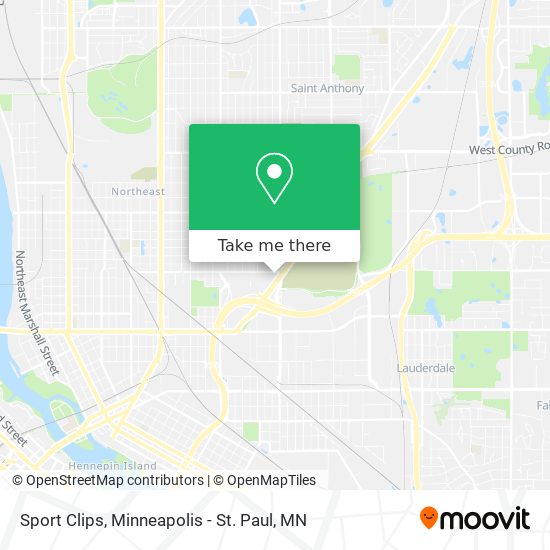 Sport Clips map