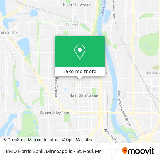 BMO Harris Bank map