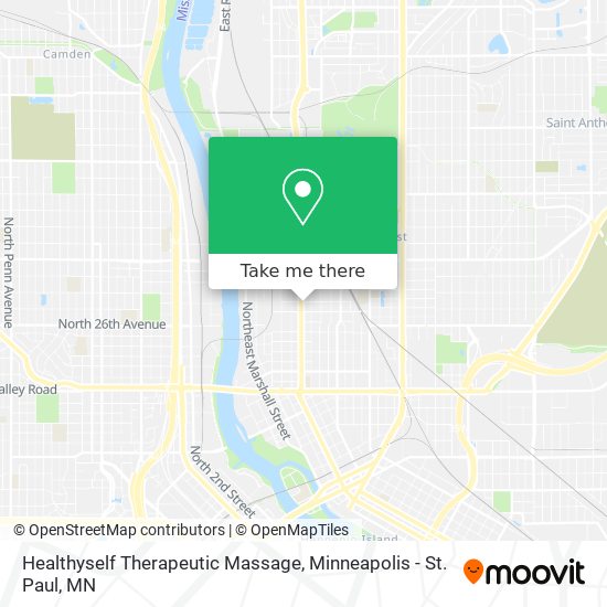 Healthyself Therapeutic Massage map